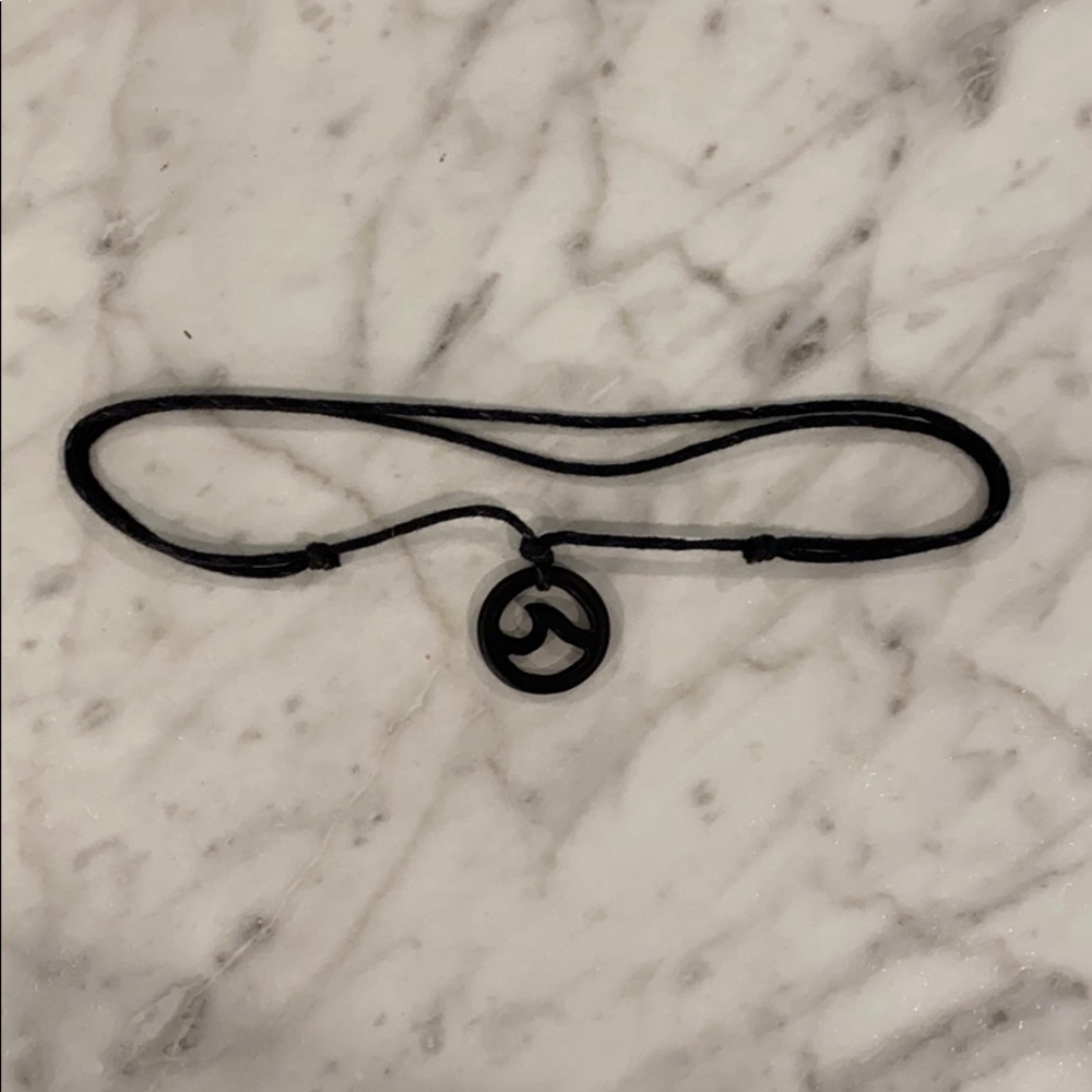 Black Beachy/Surfer Wave Charm Necklace/Choker